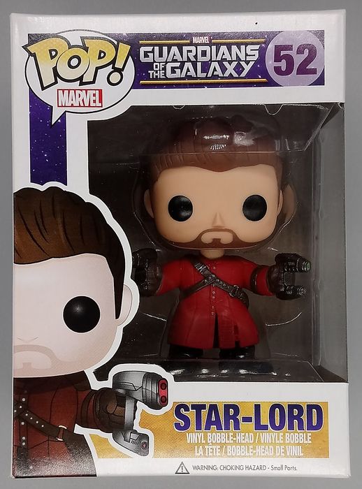 52 Star-Lord (Unmasked) Marvel Guardians of the Galaxy Box Damaged Funko POP