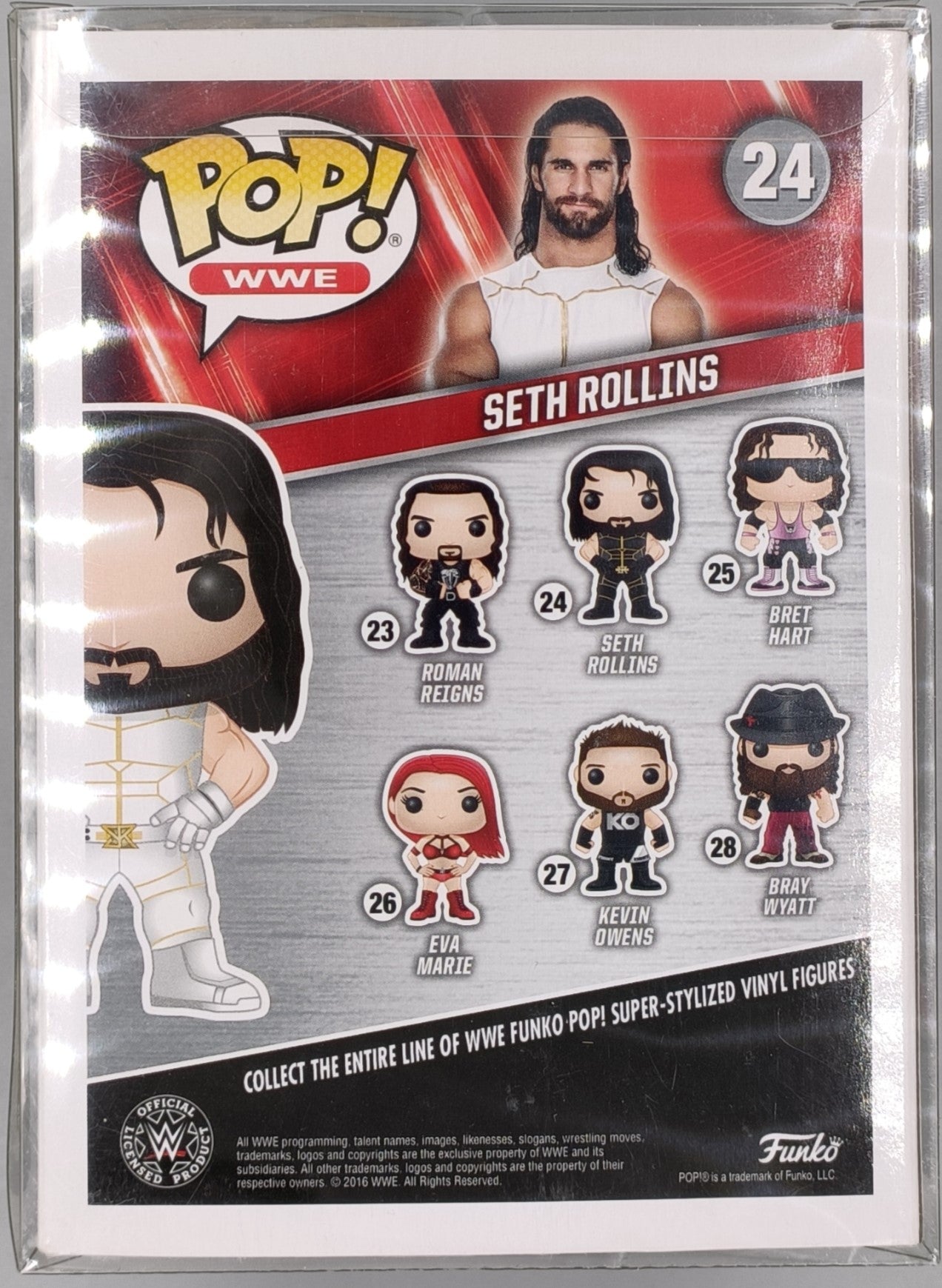 24 Seth Rollins (White) - WWE Funko POP