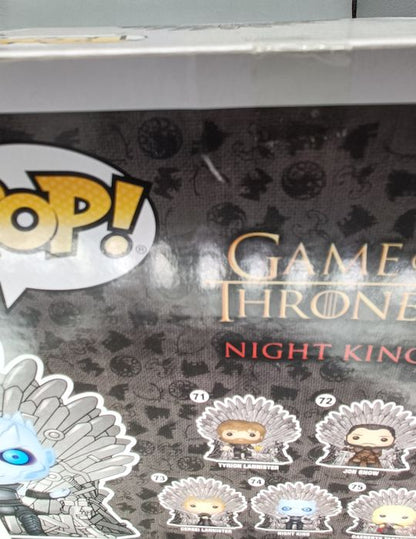 74 Night King (Iron Throne) Deluxe Metallic Game of Box Damaged Funko POP