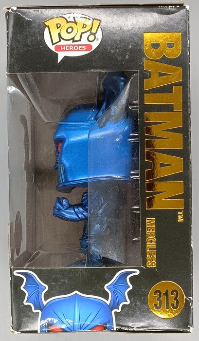 313 Batman (Merciless) - Metallic - DC - Box Damaged Funko POP