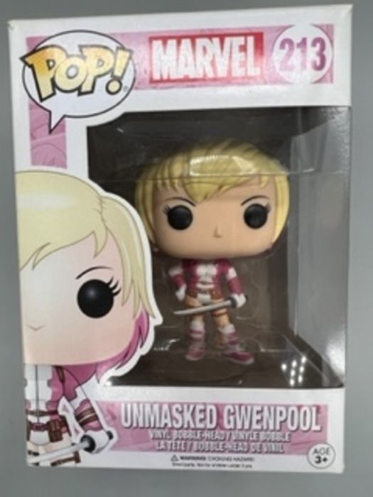 213 Unmasked Gwenpool - Marvel - Box Damaged Funko POP Funko
