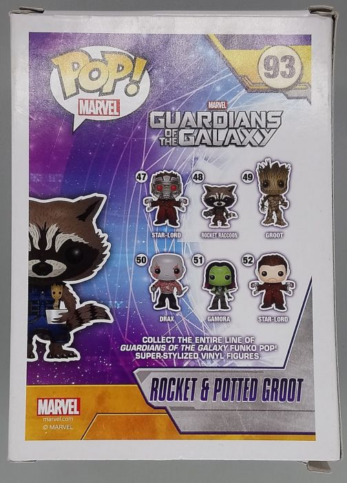 93 Rocket & Potted Groot - Marvel Guardians of the Galaxy - Box Damaged Funko POP
