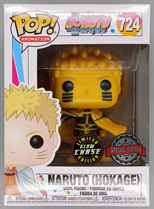 724 Naruto (Hokage) - Glow Chase - Boruto Naruto Funko POP