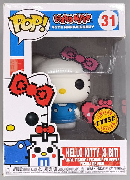 31 Hello Kitty (8 Bit, w/ Heart) Chase - Sanrio - Funko POP - Box Damaged Funko