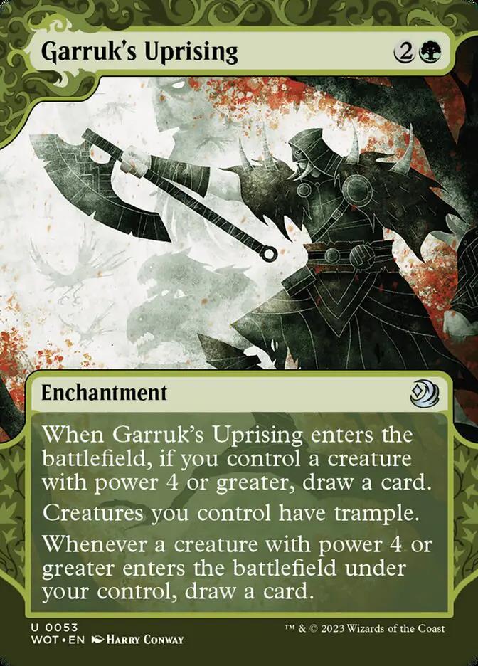 53 - Garruk's Uprising - Wilds of Eldraine: Enchanting Tales - Normal - Magic: The Gathering Card