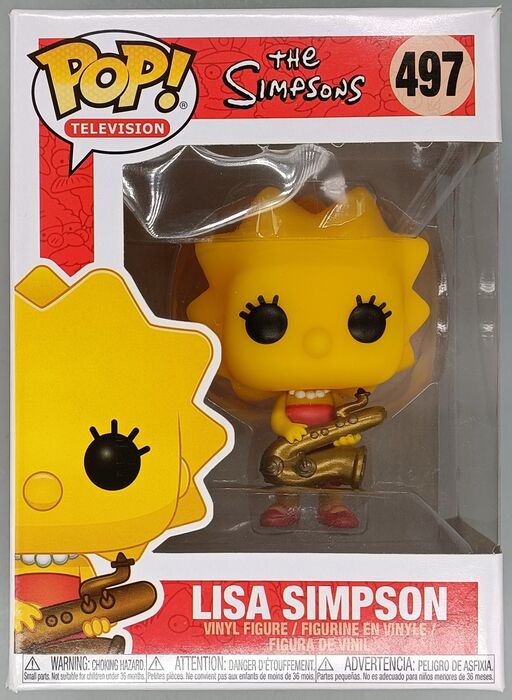 497 Lisa Simpson with Saxophone - The Simpsons - Box Damaged Funko POP Funko