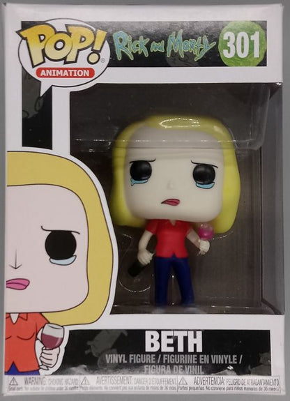 301 Beth (Wine Glass) - Rick and Morty - Box Damaged Funko POP