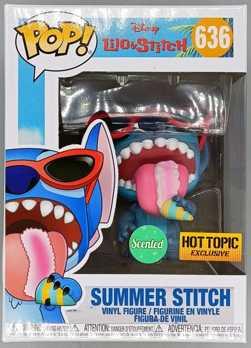 636 Summer Stitch - Scented - Disney Lilo and Stitch - Box Damaged Funko POP Funko
