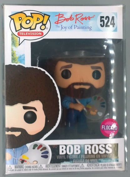 524 Bob Ross - Flocked - Funko POP - Box Damaged