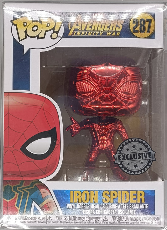287 Iron Spider (Red) - Chrome Marvel Avengers Infinity War Funko POP