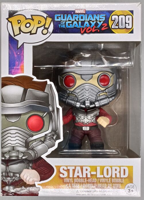 209 Star-Lord (Action) Marvel Guardians of the GalaxyBox Damaged Funko POP Funko