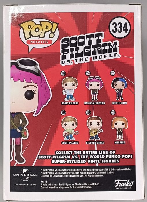 334 Ramona Flowers - Scott Pilgrim vs The World- Funko POP - Box Damaged