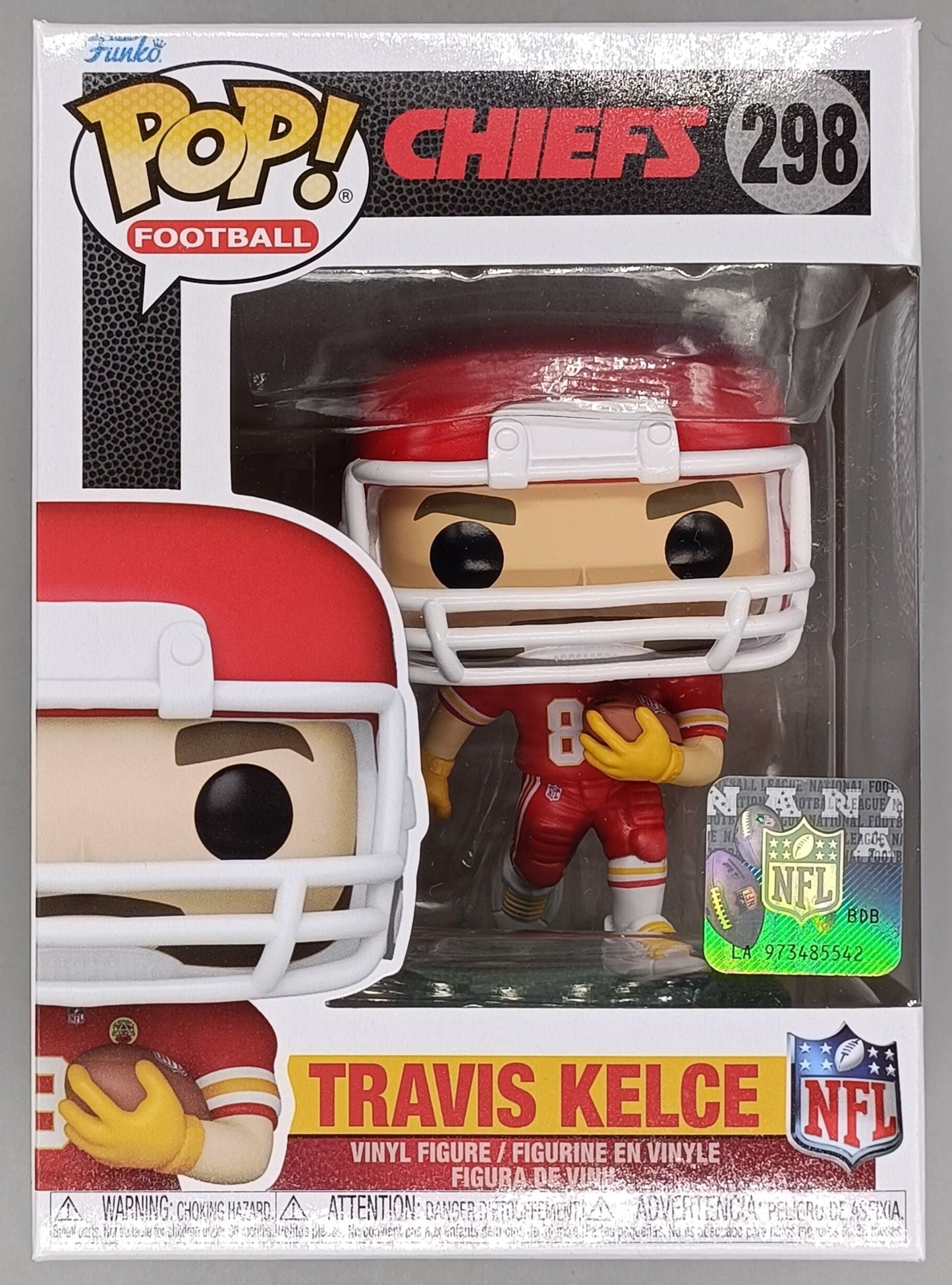 298 Travis Kelce (road) - NFL Legends - Kansas City Chiefs Funko POP - Brand New
