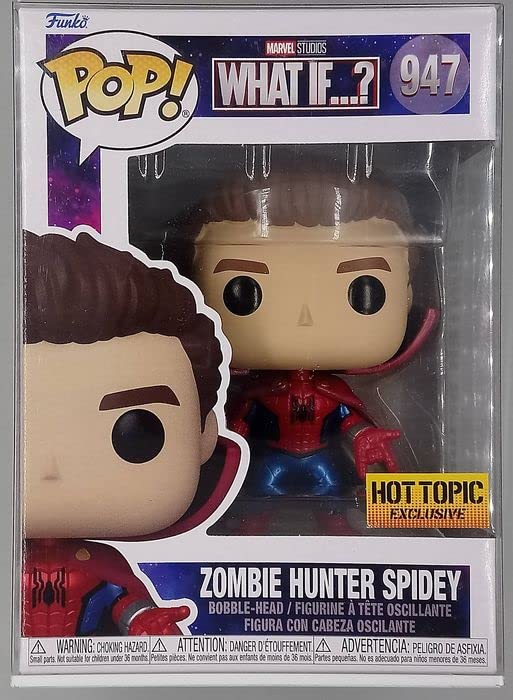 947 Zombie Hunter Spidey (Unmasked) Metallic What if Funko POP - Box Damaged Funko