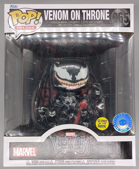 965 Venom on Throne Deluxe Glow - Marvel Venom - Box Damaged Funko POP Funko
