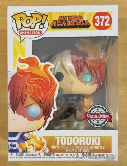 372 Todoroki Metallic Animation My Hero Academia Funko POP - Box Damaged
