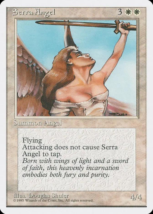 50 - Serra Angel - Fourth Edition - Normal - Magic: The Gathering Card