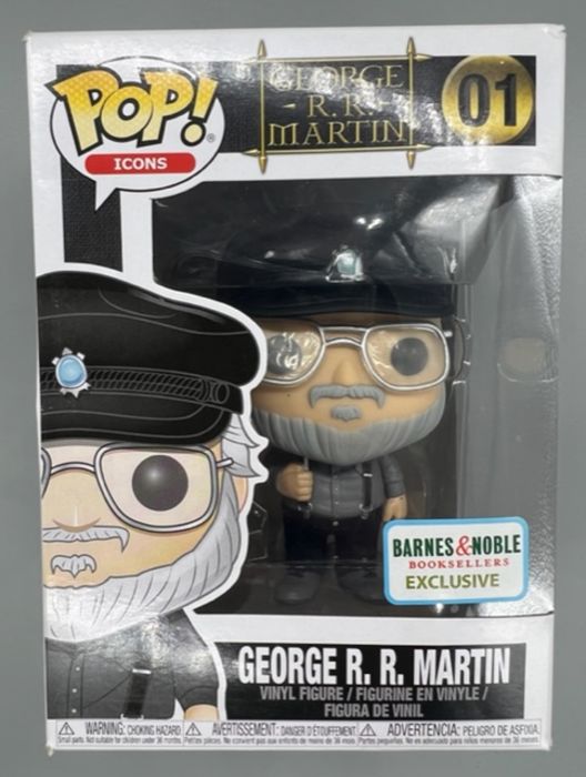 01 George R. R. Martin - Icons - Game of Thrones Box Damaged Funko POP Funko