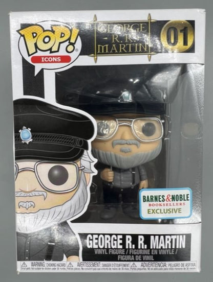 01 George R. R. Martin - Icons - Game of Thrones Box Damaged Funko POP Funko