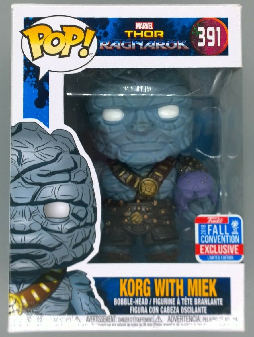 391 Korg with Miek - Marvel Thor Ragnarok - 2018 Con Funko POP Funko