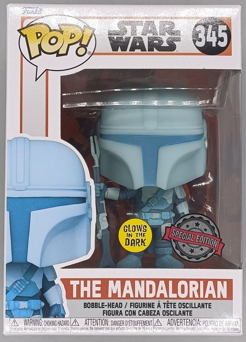 345 The Mandalorian (Beskar Armor- Holographic) Gl - Box Damaged Funko POP Funko