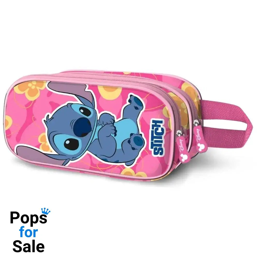 Lilo & Stitch 3D Double Pencil case Cute Pink