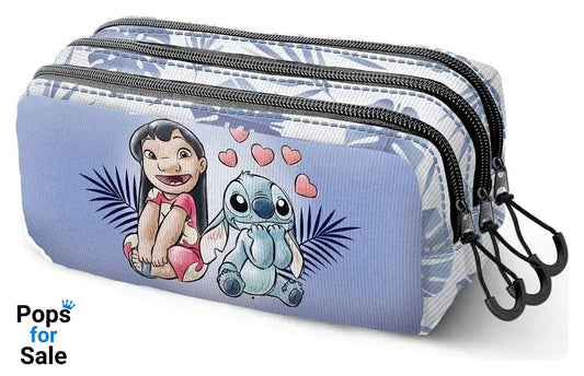 Lilo & Stitch Fan Trick Pencil case 2.2 Couple Lilac