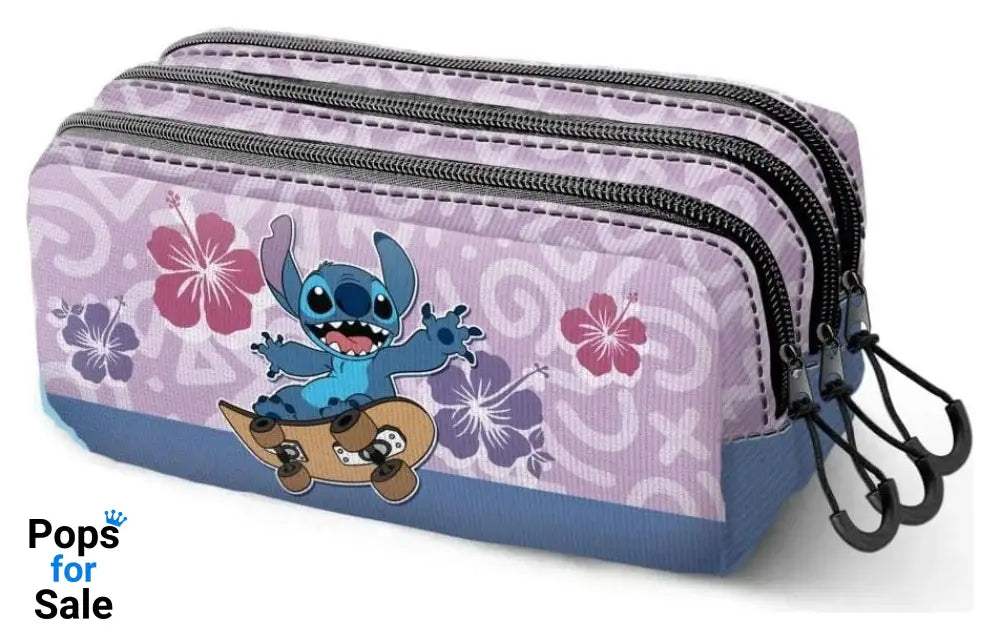 Lilo & Stitch Fan Trick Pencil case 2.2 Skate Lilac