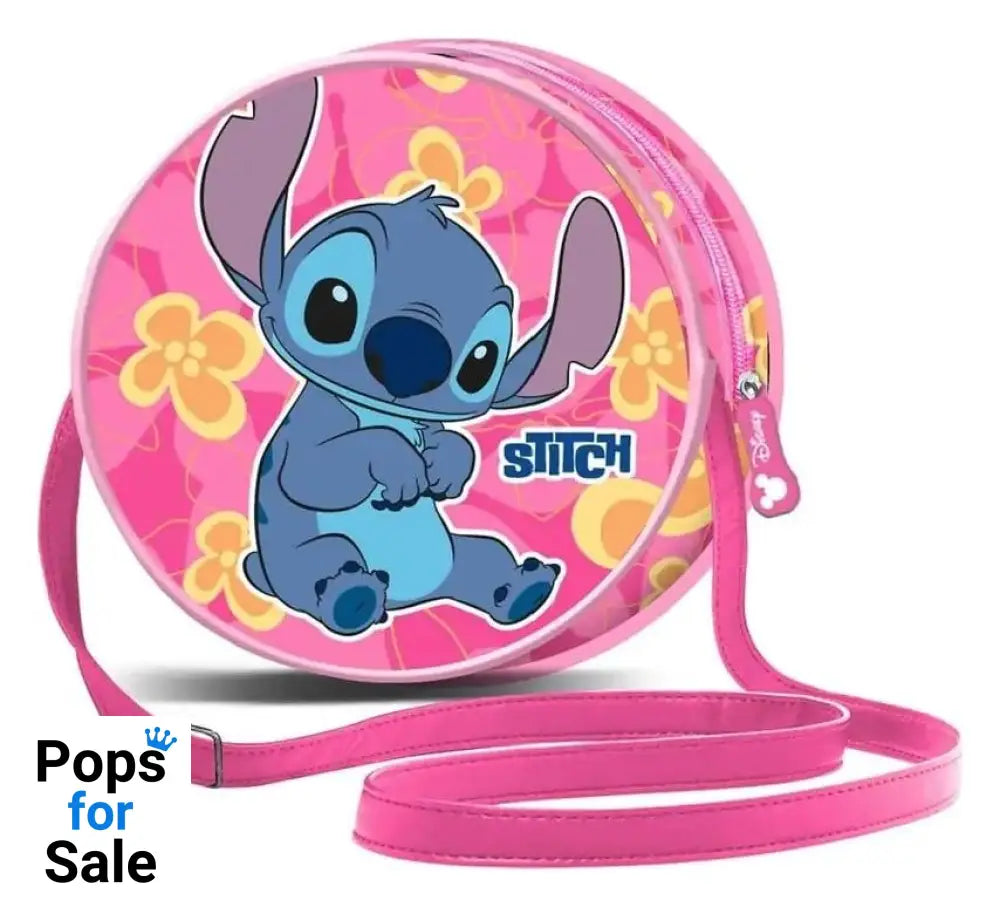 Lilo & Stitch Round Crossbody Bag Cute Pink
