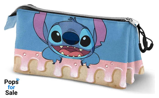 Lilo & Stitch Triple Pencil case Cake Blue