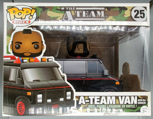 25 A-Team Van (with B.A. Baracus) Rides - A-Team Box Damaged Funko POP Funko
