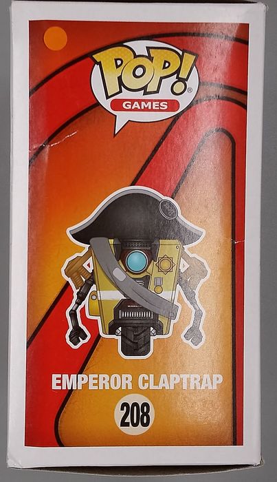 208 Emperor Claptrap - Borderlands - Funko POP - Box Damaged