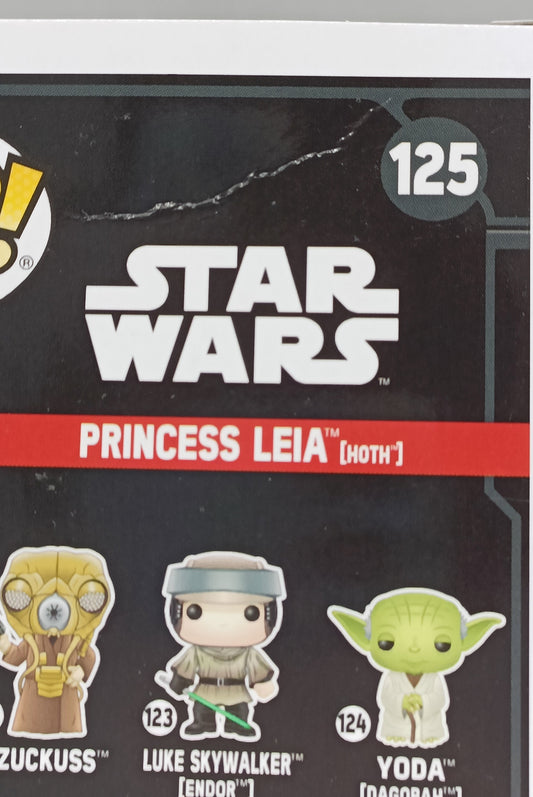 125 Princess Leia (Hoth) - Star Wars - 2017 Con Box Damaged Funko POP