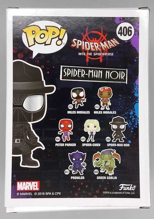 406 Spider-Man Noir (Hat) Marvel Spiderman Into The Spiderverse Funko POP