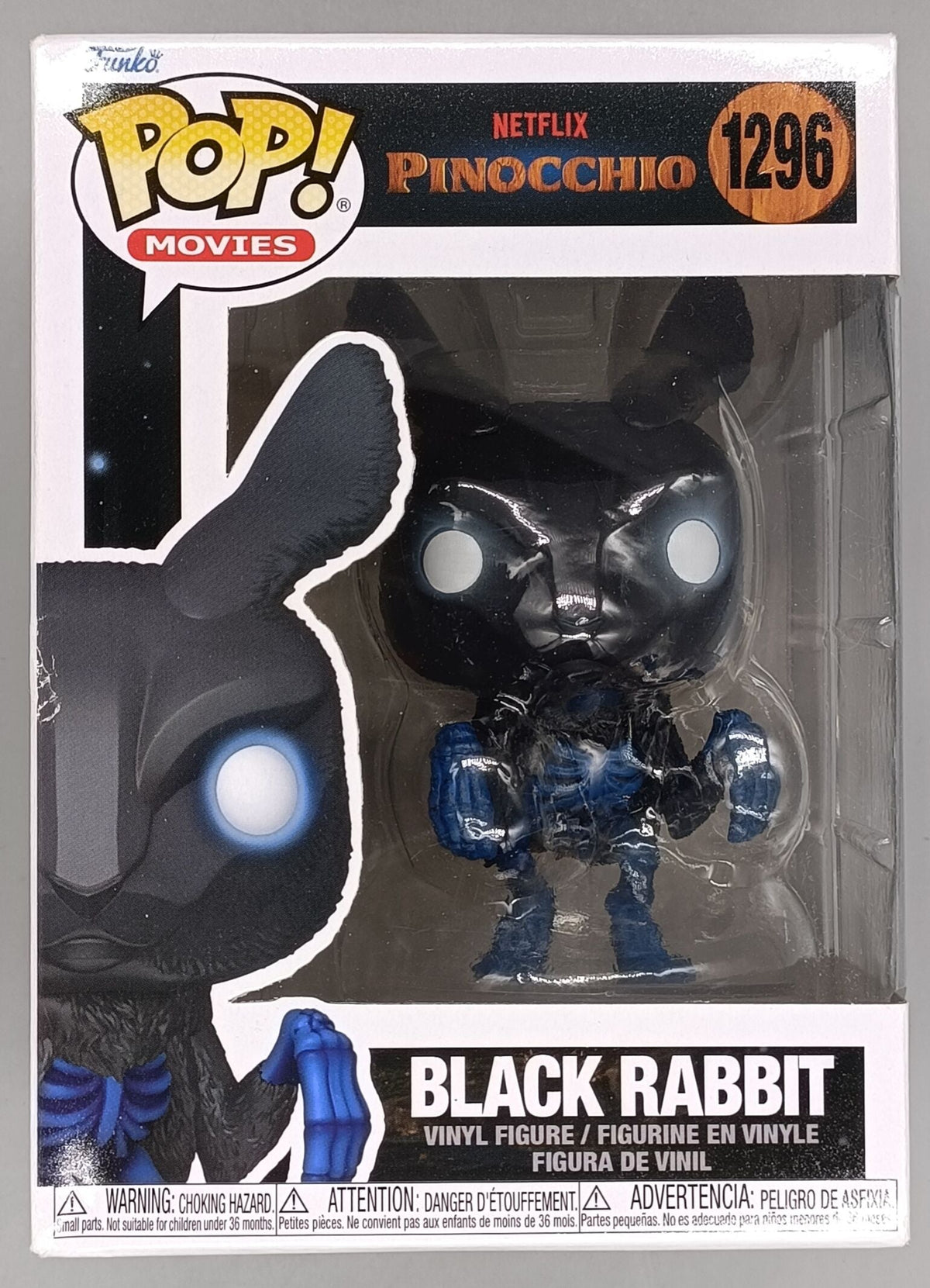 1296 Black Rabbit - Pinocchio (Netflix) - Funko POP - Box Damaged