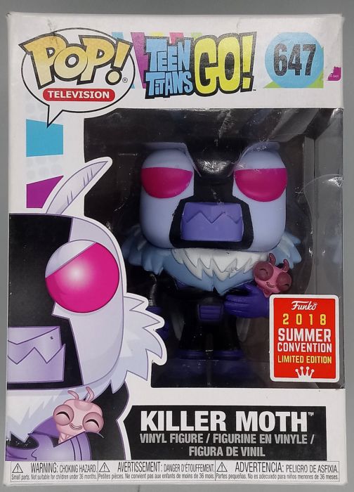 647 Killer Moth - Teen Titans Go! - 2018 Con - Funko POP - Box Damaged