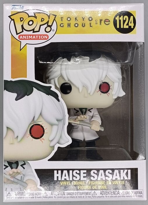1124 Haise Sasaki - Tokyo Ghoul: Re - Brand New Funko POP in Protector Funko
