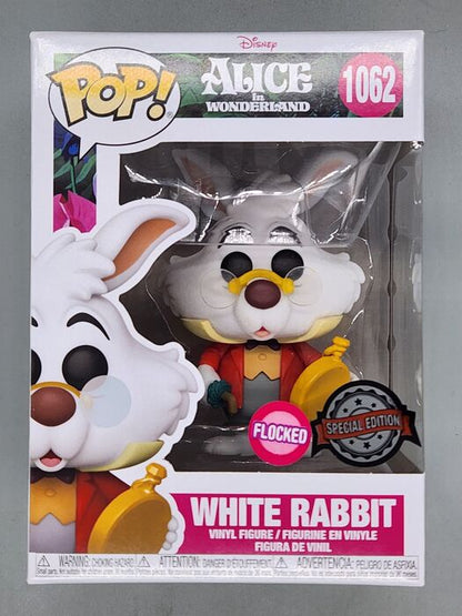 1062 White Rabbit - Flocked - Disney Alice In Wonderland Funko POP Funko