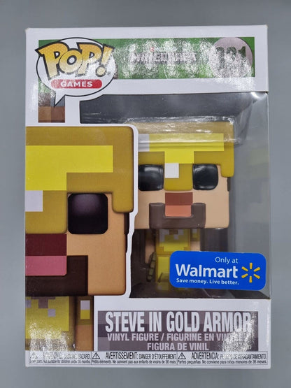 321 Steve in Gold Armor Games Minecraft  Exclusive Funko POP - Box Damaged