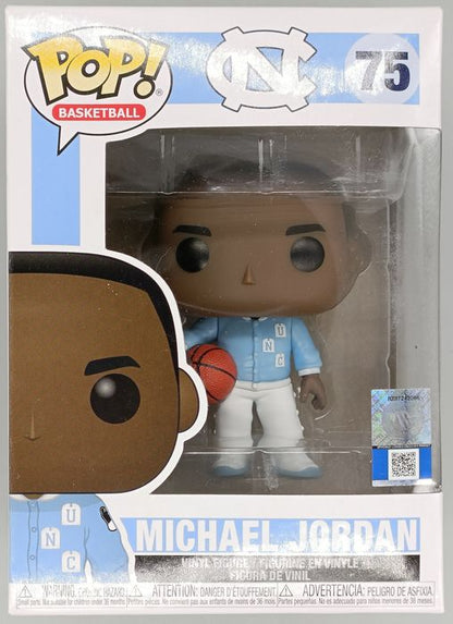 75 Michael Jordan (UNC- Warm Ups) - NBA - Funko POP - Box Damaged Funko