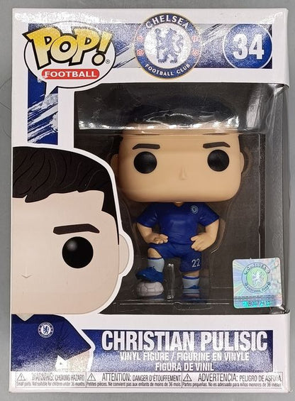 34 Christian Pulisic - Chelsea Football Club - Box Damaged Funko POP Funko
