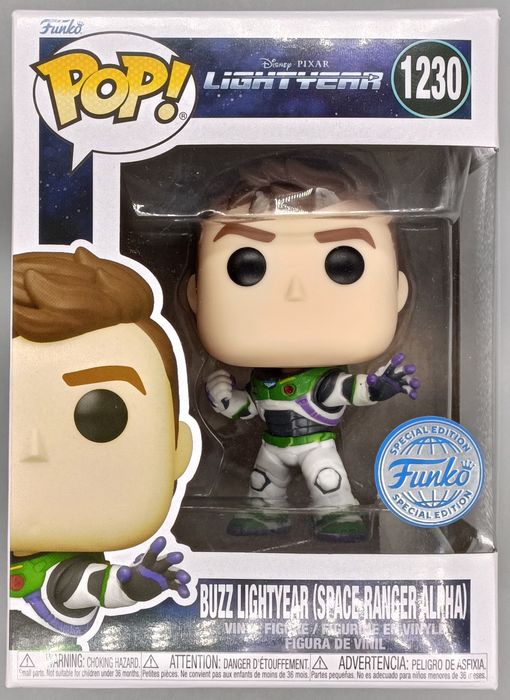 1230 Buzz Lightyear (Space Ranger Alpha) Disney Ligh Box Damaged Funko POP