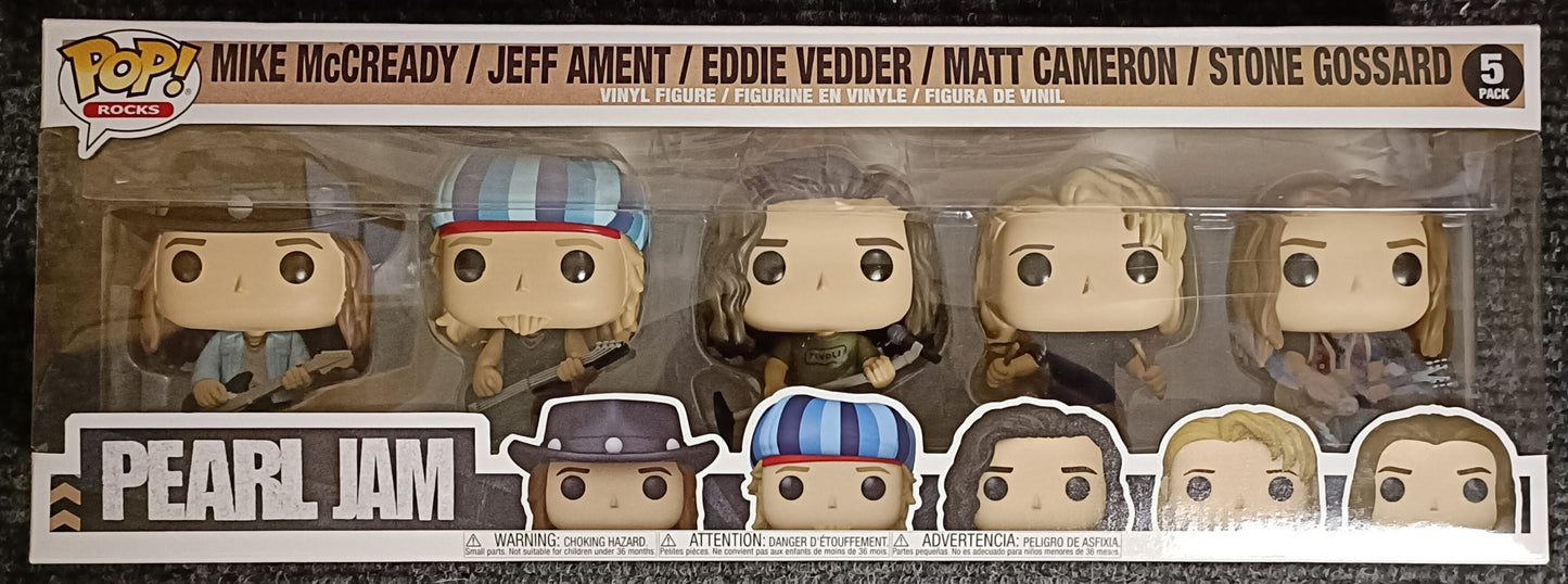 [5 Pack] Pearl Jam (Mike- Jeff- Eddie Vedder- Matt- Stone) Funko POP