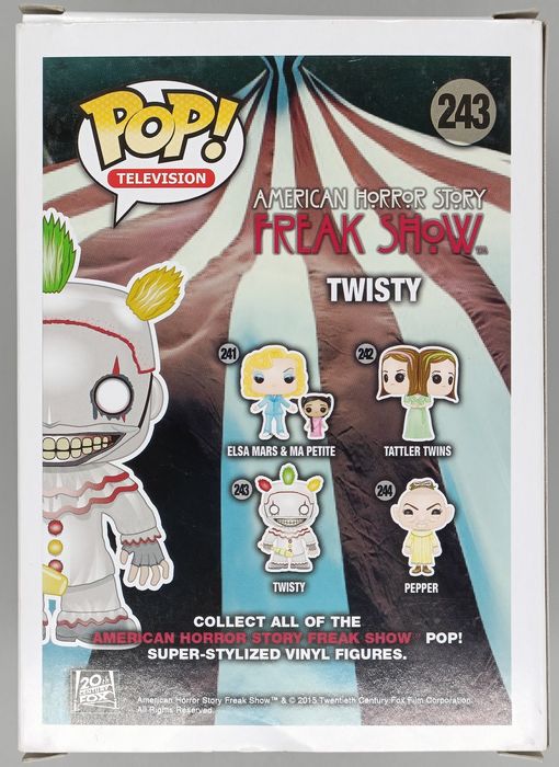 243 Twisty - American Horror Story Freak Show - Box Damaged Funko POP