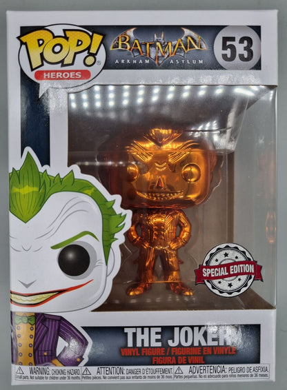 53 The Joker (Orange) - Chrome - Batman Arkham Asylum Funko POP Funko