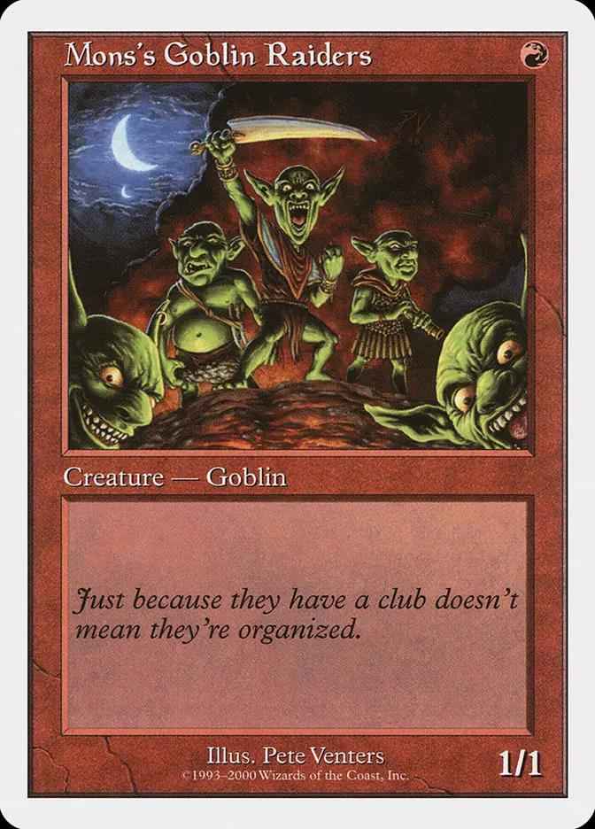 32 - Mons's Goblin Raiders - Starter 2000 - Normal - Magic: The Gathering Card