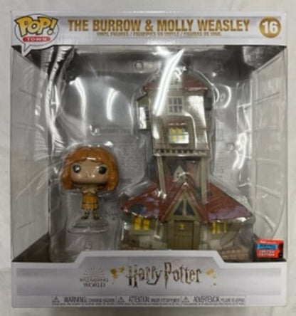 16 The Burrow & Molly Weasley - Town - Harry Potter Box Damaged Funko POP