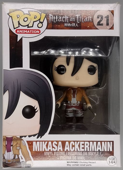 21 Mikasa Ackermann - Attack on Titan - Funko POP - Box Damaged