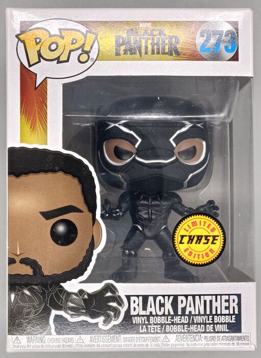 273 Black Panther (Masked) Chase - Marvel Black Box Damaged Funko POP Funko