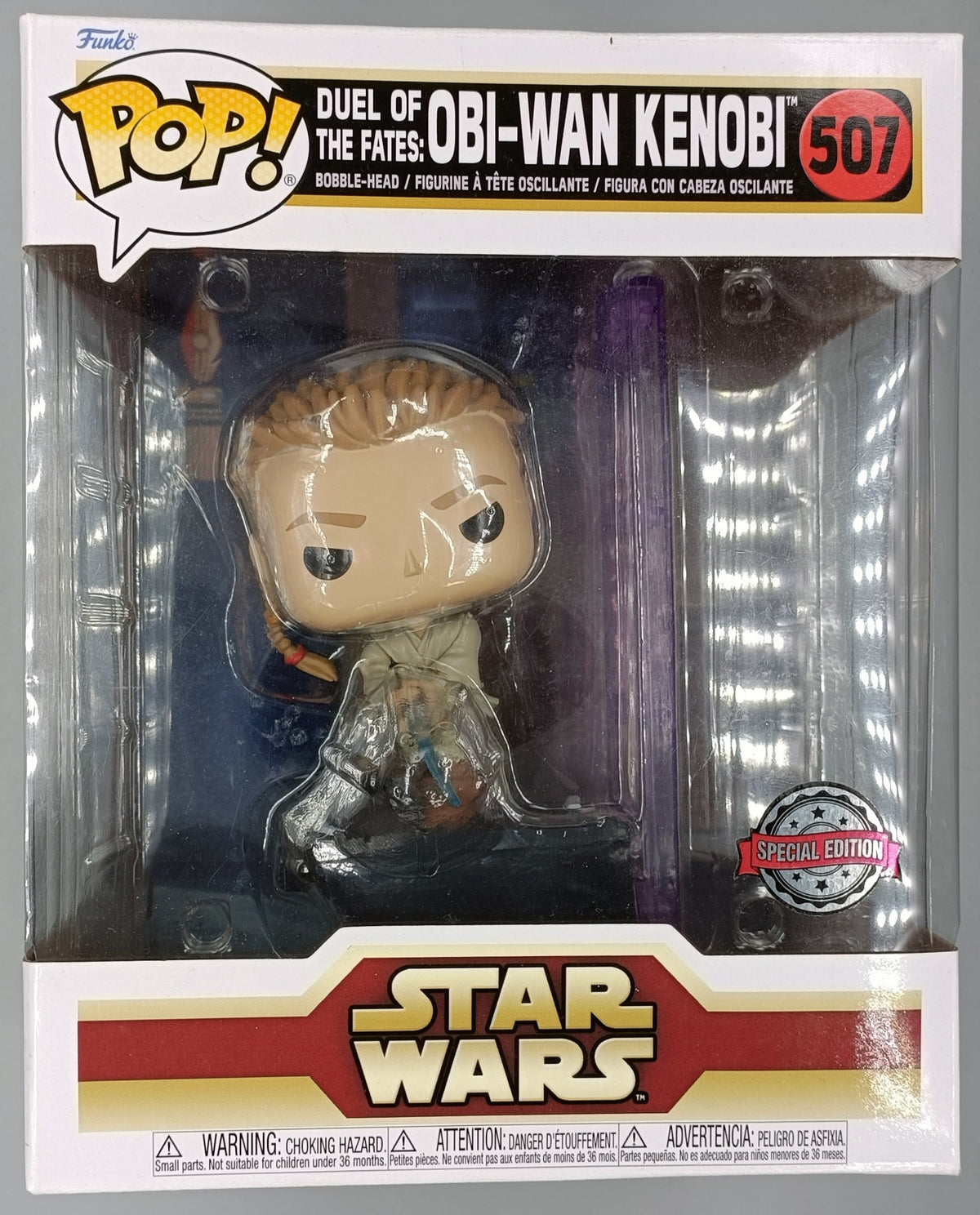 507 Duel of the Fates ObiWan Kenobi Deluxe Star Wars - Box Damaged Funko POP Funko